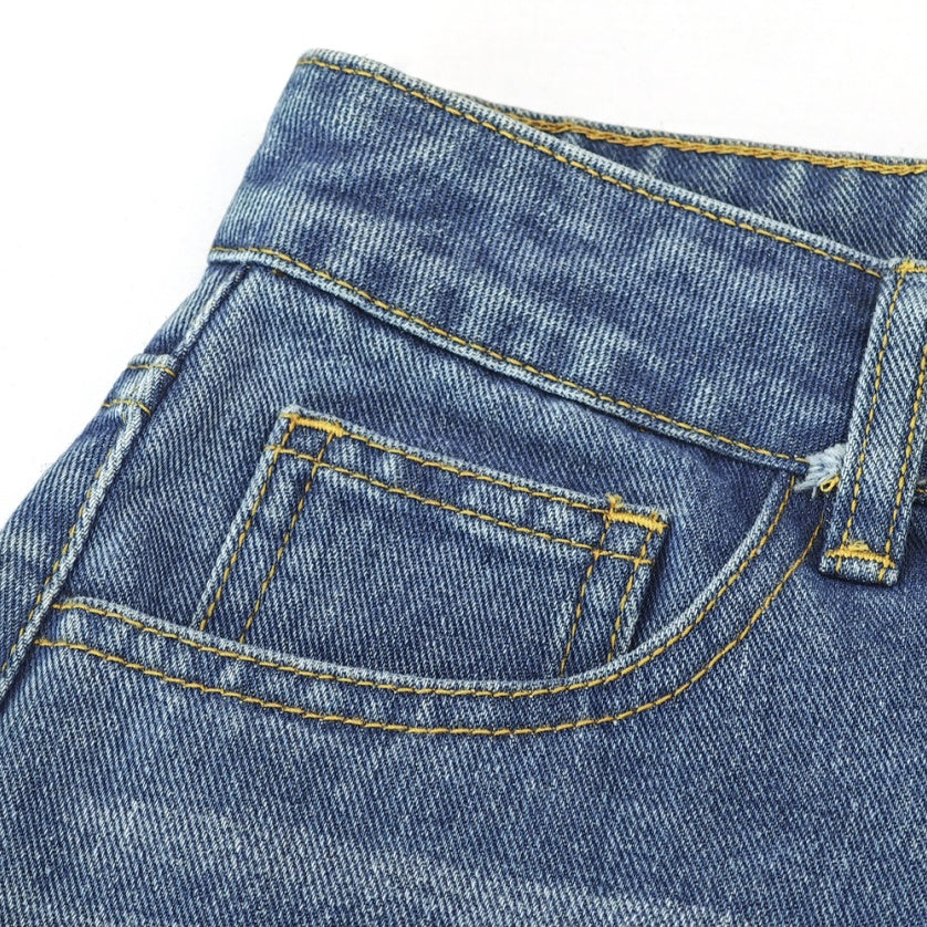 Women's High-Waist Jeans, Straight-Leg