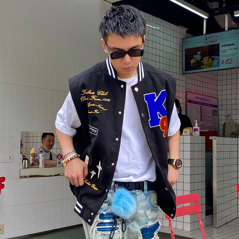 Sleeveless Vest Bomber