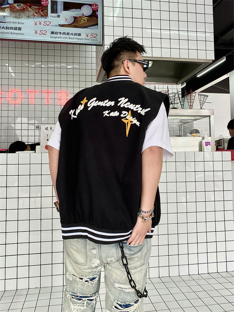Sleeveless Vest Bomber